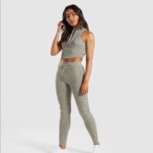 Gymshark Slounge leggings- khaki marl